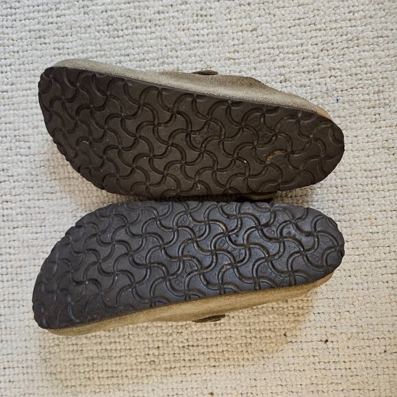 Birkenstock Boston Clogs Light Brown or Taupe Suede Size 37 6 or 6.5 - Picture 6 of 8